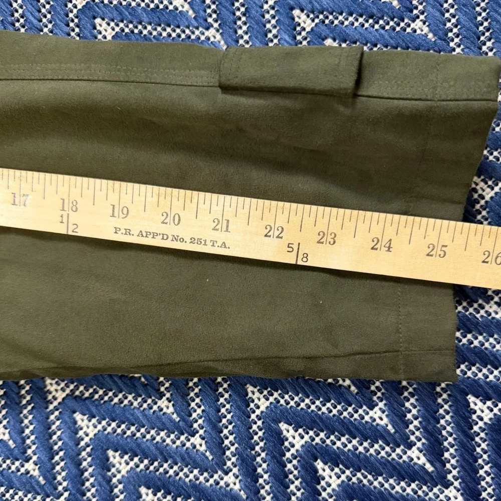 Newport Harbor Faux Suede Car Coat Mens Large Olive Green